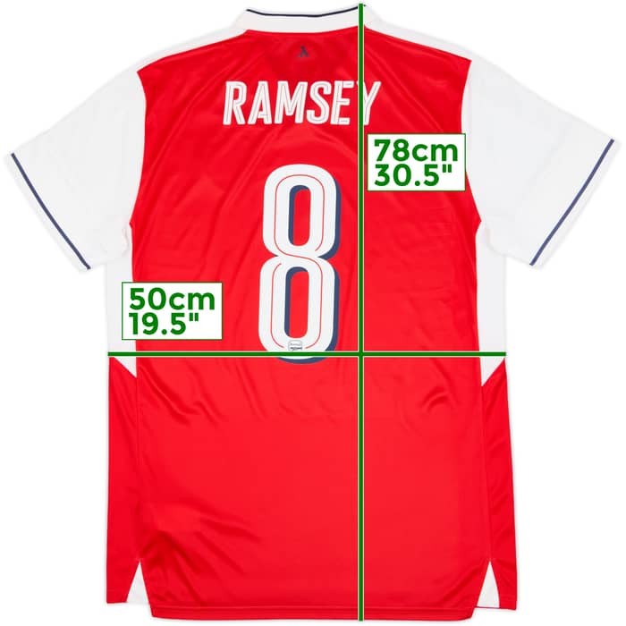 2016-17 Arsenal Home Shirt Ramsey #8 - 8/10 - (L)