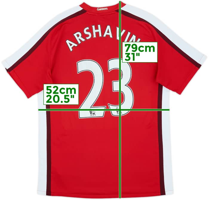 2008-10 Arsenal Home Shirt Arshavin #23 - 6/10 - (M)