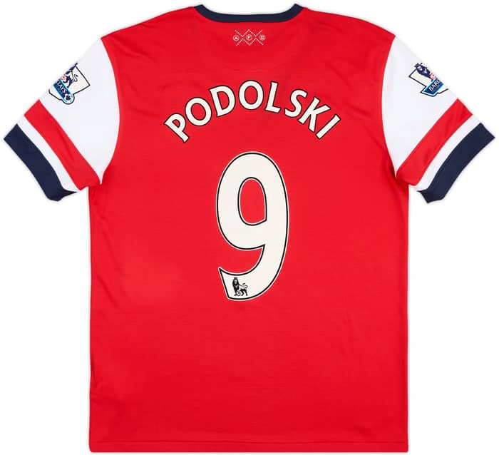 2012-14 Arsenal Home Shirt Podolski #9 - 9/10 - (L)