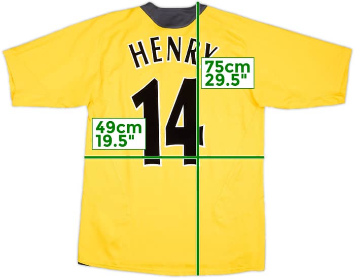 2005-06 Arsenal Away Shirt Henry #14 - 8/10 - (M)