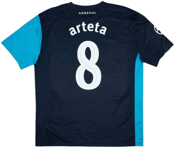 2011-12 Arsenal Away Shirt Arteta #8 - 8/10 - (L)