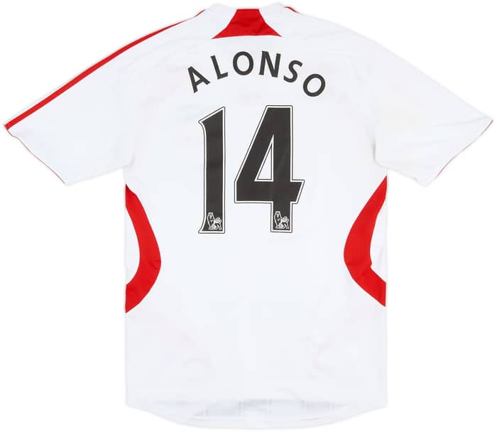 2007-08 Liverpool Away Shirt Alonso #14 - 6/10 - (S)