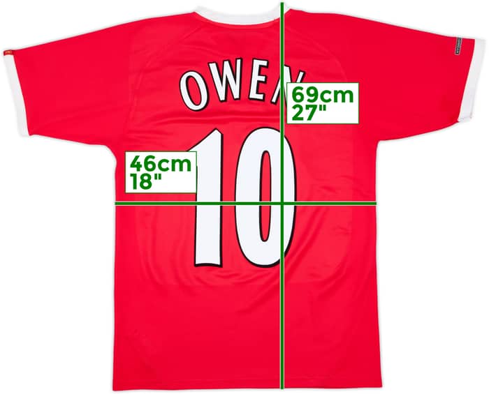2001-03 Liverpool CL Shirt Owen #10 - 6/10 - (S)
