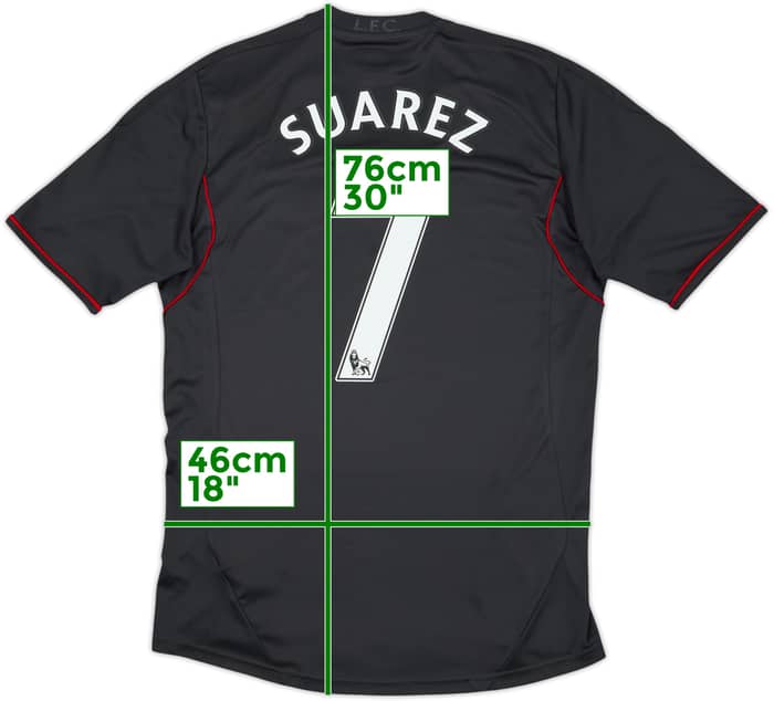 2011-12 Liverpool Away Shirt Suarez #7 - 5/10 - (M)