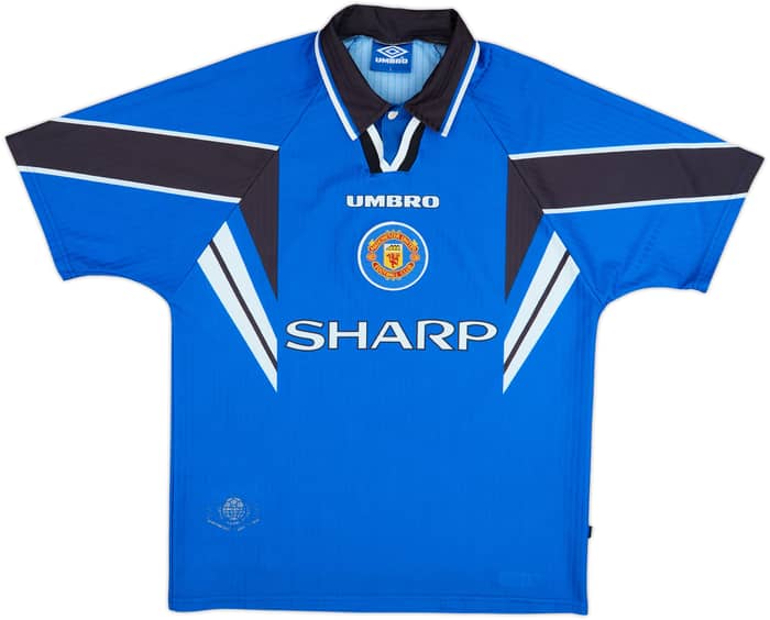 1996-98 Manchester United Third Shirt Cantona #7 - 8/10 - (L)