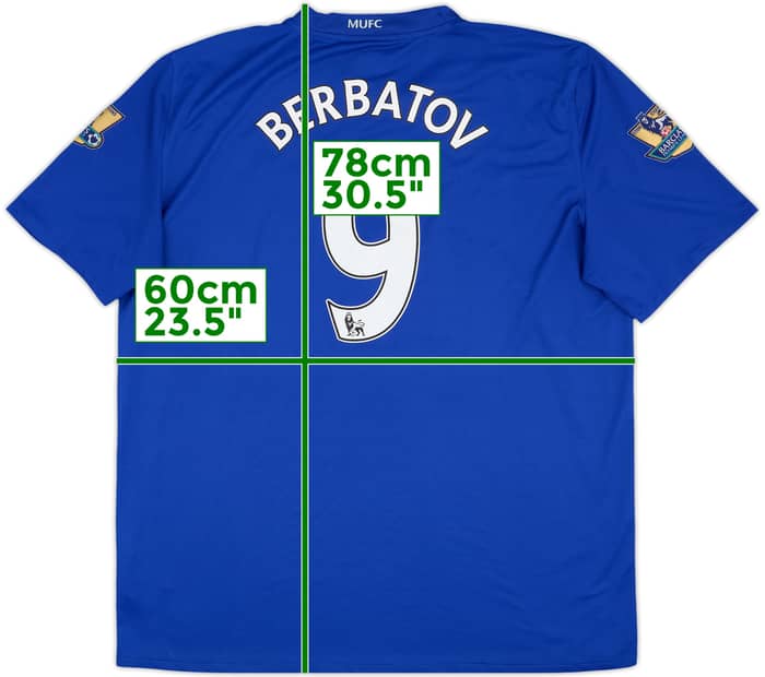 2008-09 Manchester United Third Shirt Berbatov #9 - 6/10 - (XXL)