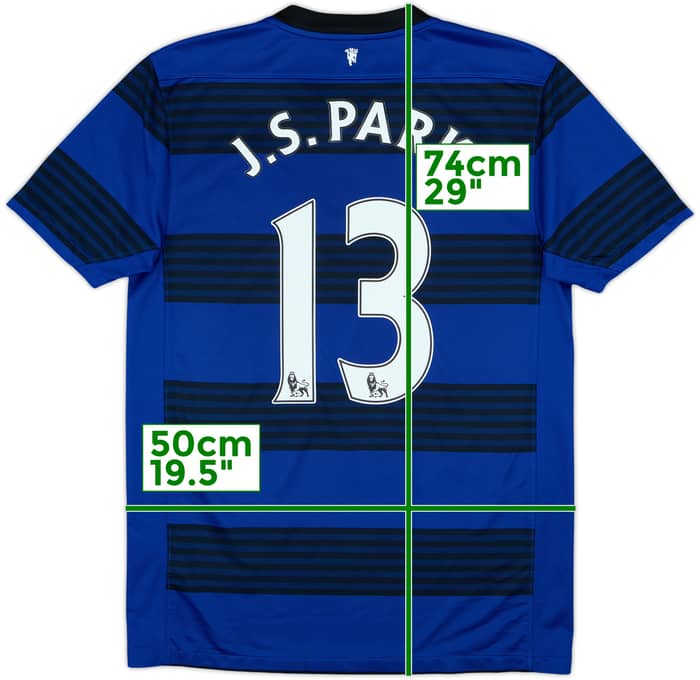 2011-13 Manchester United Camiseta de visitante J.S.Park #13 - 8/10 - (M)