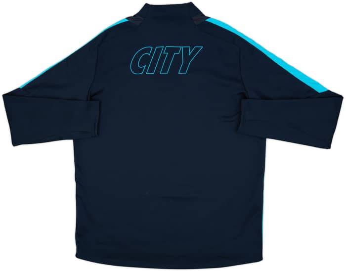 2015-16 Manchester City Nike 1/4 Zip Drill Top - 8/10 - (XL)