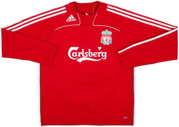 2008-09 Liverpool adidas Sweat Top - 7/10 - (M)