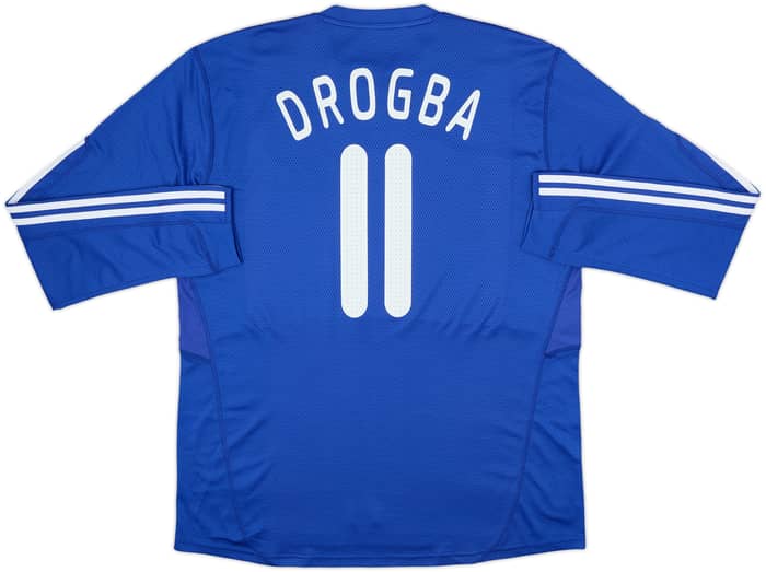 2009-10 Chelsea Home L/S Shirt Drogba #11 - 8/10 - (XL)