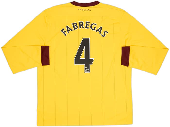 2010-13 Arsenal Away L/S Shirt Fabregas #4 - 8/10 - (XL)