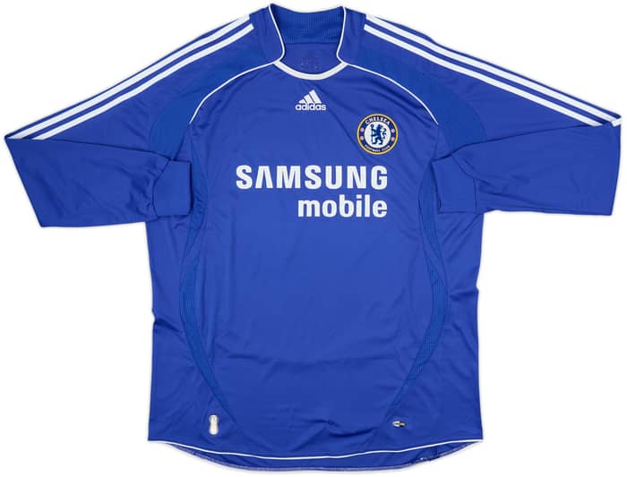 2006-08 Chelsea Home L/S Shirt Drogba #11 - 8/10 - (XL)