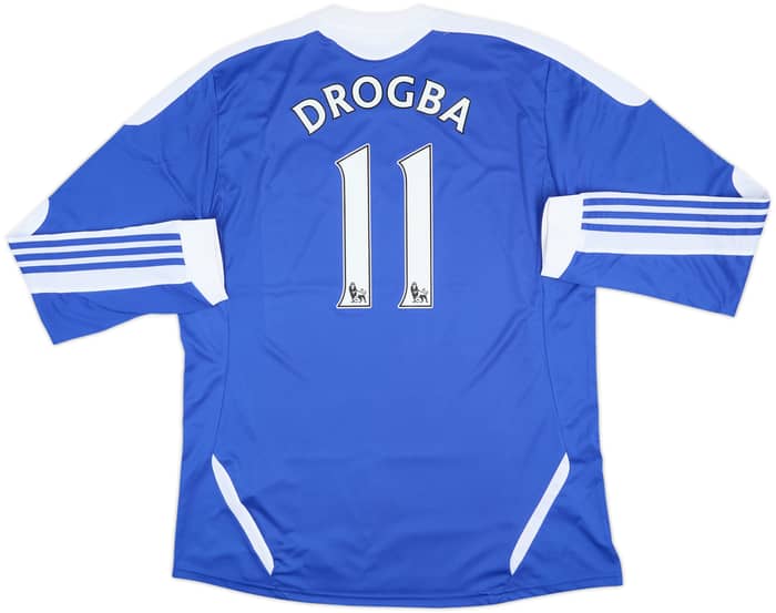 2011-12 Chelsea Home L/S Shirt Drogba #11 - 8/10 - (XL)