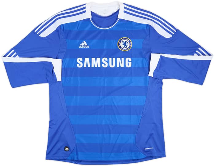 2011-12 Chelsea Home L/S Shirt Drogba #11 - 8/10 - (XL)