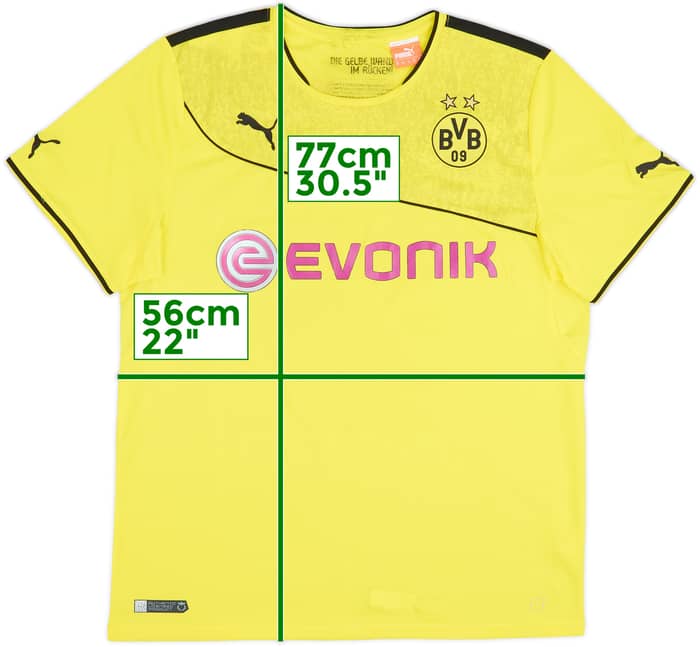 2013-14 Borussia Dortmund Winter Home Shirt - 7/10 - (XL)