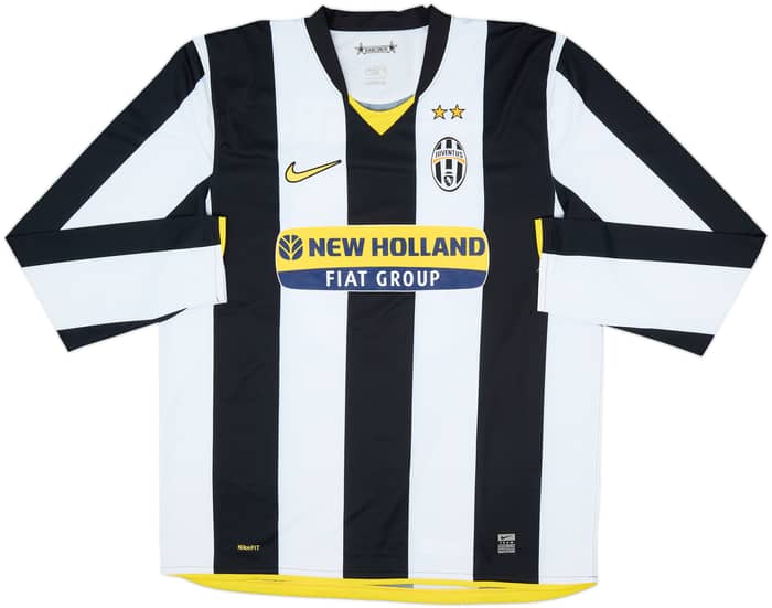 2008-09 Juventus Authentic Home L/S Shirt Del Piero #10 - 8/10 - (XL)