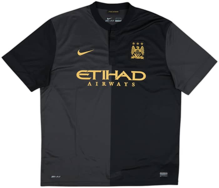 2013-14 Manchester City Away Shirt Kun Aguero #16 - 6/10 - (XL)