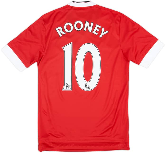 2015-16 Manchester United Home Shirt Rooney #10 (XS)