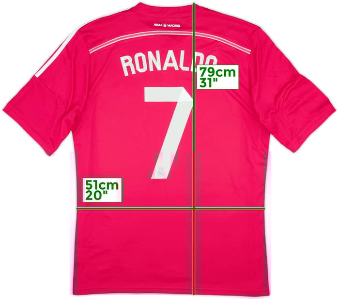 2014-15 Real Madrid Away Shirt Ronaldo #7 - 7/10 - (XL)