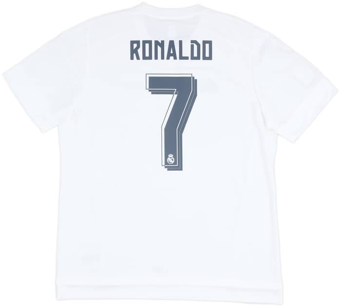 Camiseta de local del Real Madrid 2015-16 Ronaldo #7 - 8/10 - (XL)