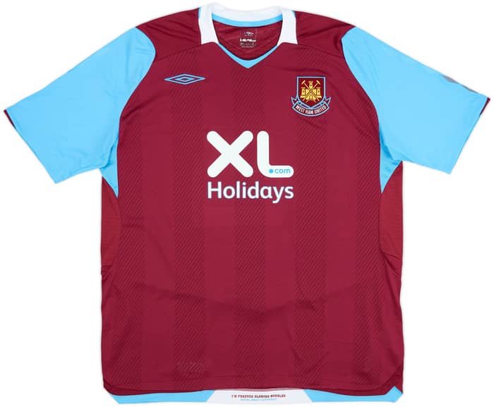 2008-09 West Ham Home Shirt Noble #16 - 7/10 - (XL)