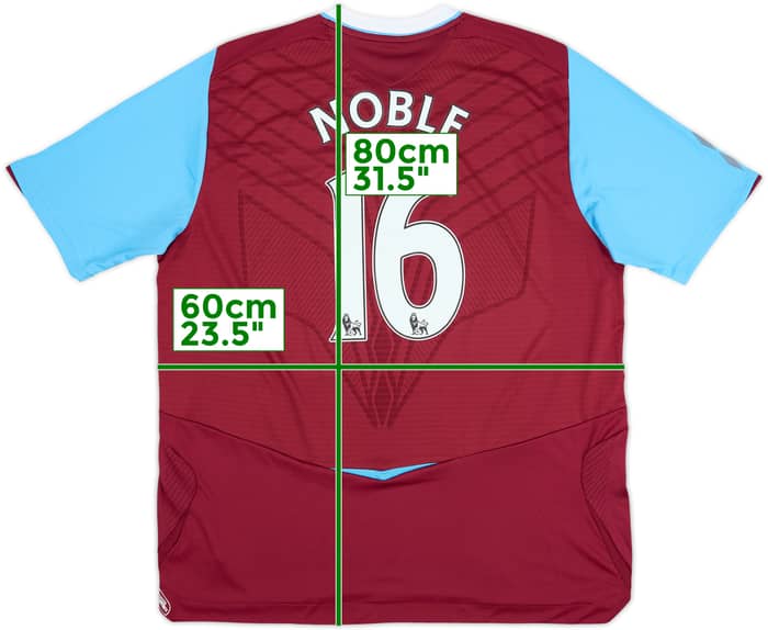 2008-09 West Ham Home Shirt Noble #16 - 7/10 - (XL)