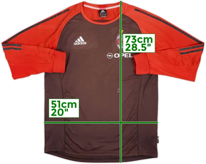2002-03 AC Milan adidas Training L/S Shirt - 4/10 - (M/L)