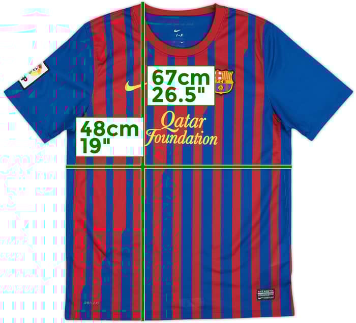 2011-12 Barcelona Camiseta Local - 5/10 - (XL.Niños)