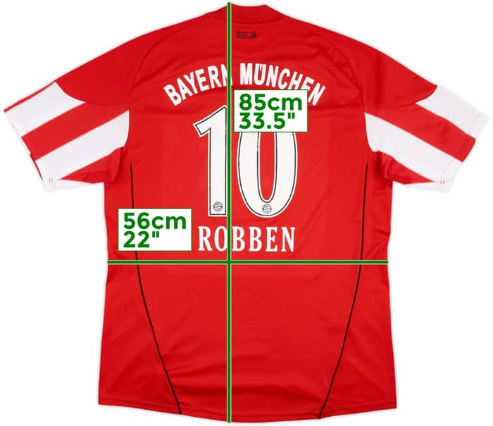 2010-11 Bayern Munich Home Shirt Robben #10 - 5/10 - (XL)