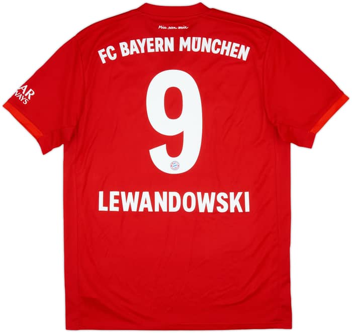 2019-20 Bayern Munich Home Shirt Lewandowski #9 - 9/10 - (M)