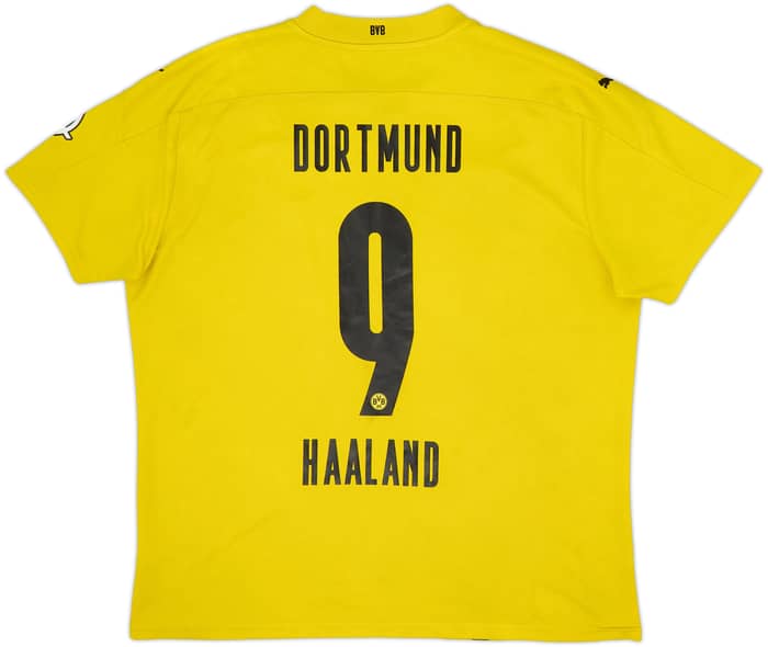 2020-21 Borussia Dortmund Home Shirt Haaland #9 - 6/10 - (XL)