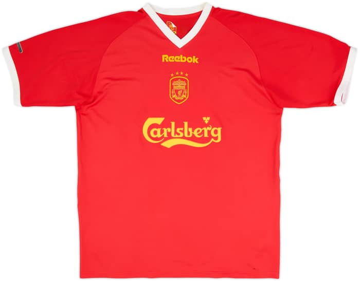 2001-03 Liverpool CL Shirt Gerrard #17 - 6/10 - (L)