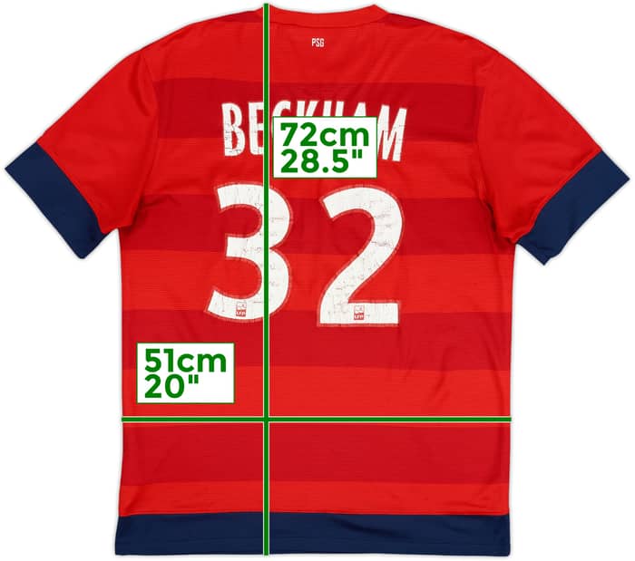 2012-13 Paris Saint-Germain Away Shirt Beckham #32 - 5/10 - (M)