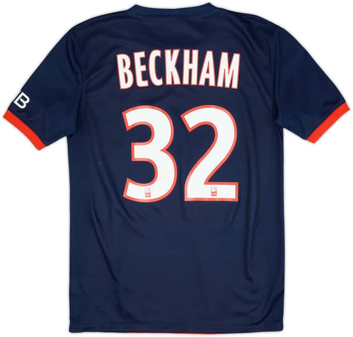 2013-14 Paris Saint-Germain Home Shirt Beckham #32 - 8/10 - (S)