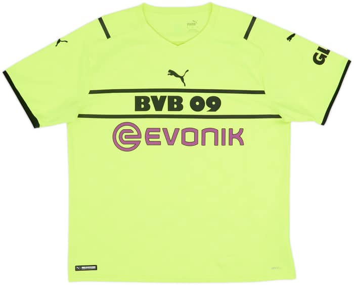 2021-22 Borussia Dortmund European Home Shirt Haaland #9 - 8/10 - (XL)