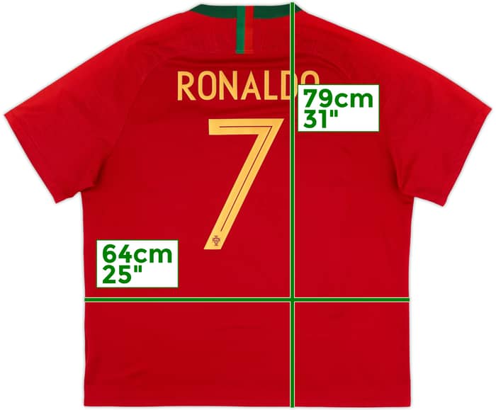 2018-19 Portugal Home Shirt Ronaldo #7 - 5/10 - (XXL)