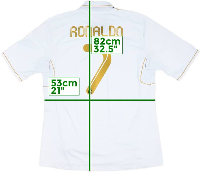 2011-12 Real Madrid Home Shirt Ronaldo #7 - 6/10 - (XL)