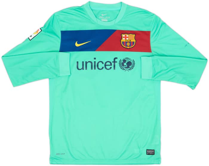 2010-11 Barcelona Away L/S Shirt Messi #10 - 8/10 - (M)