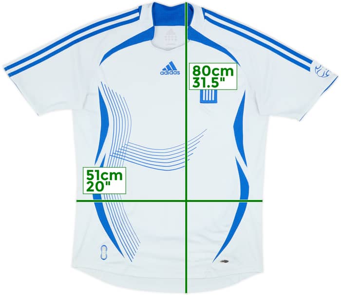 2006-08 Grecia Camiseta Visitante - 6/10 - (M)