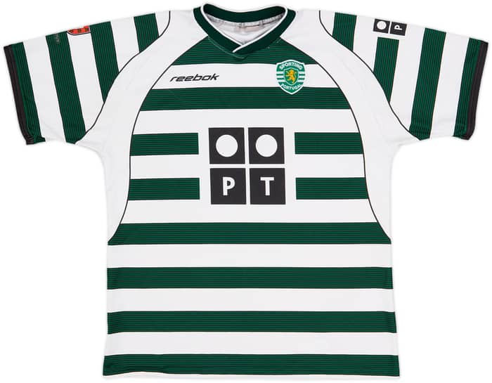 2002-03 Sporting CP Home Shirt - 6/10 - (L.Boys)