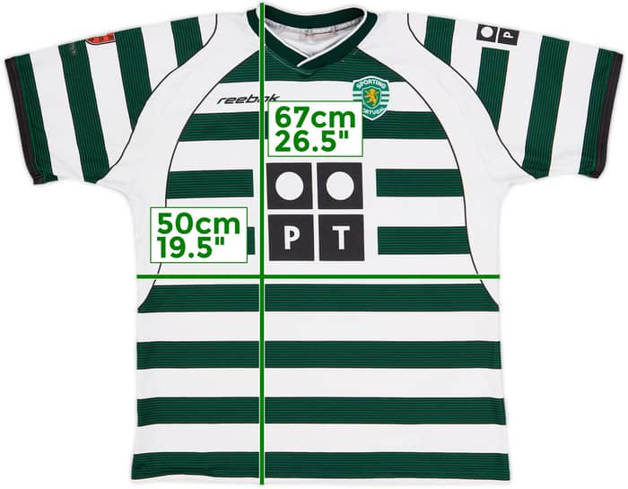 2002-03 Sporting CP Home Shirt - 6/10 - (L.Boys)