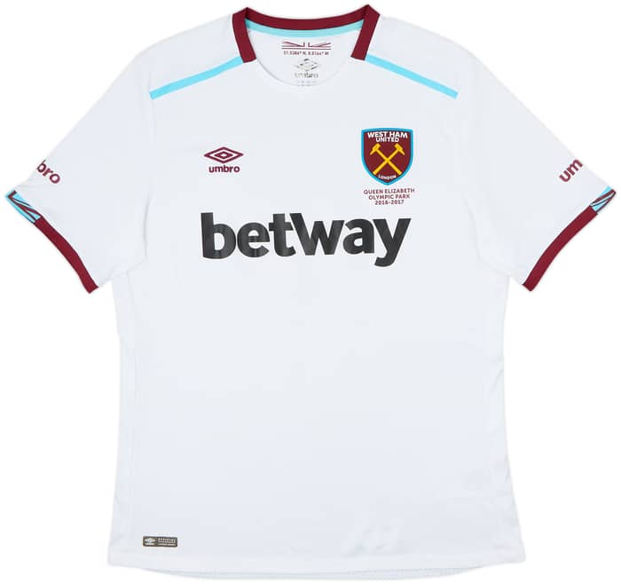 2016-17 West Ham Away Shirt Noble #16 - 8/10 - (XL)