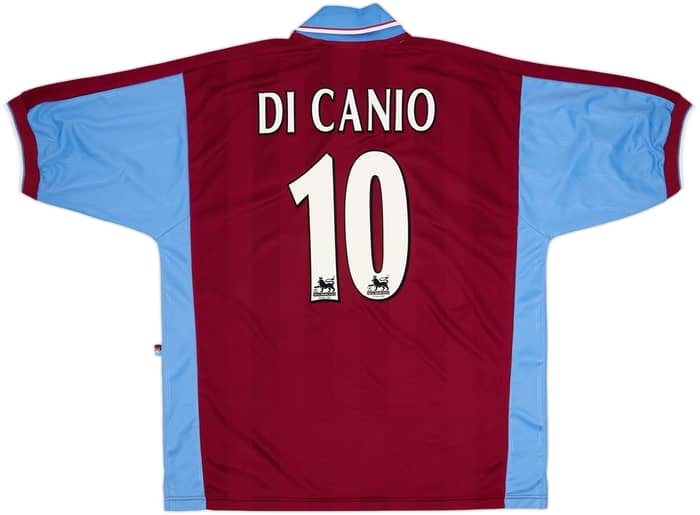 Camiseta de local del West Ham 1998-99 Di Canio #10 - 8/10 - (XL)