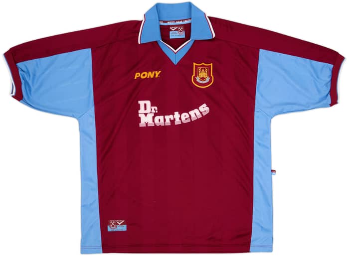 Camiseta de local del West Ham 1998-99 Di Canio #10 - 8/10 - (XL)