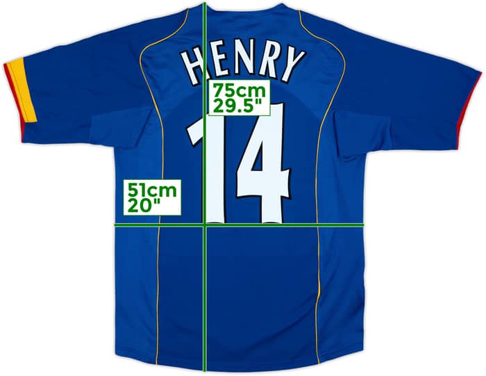 2004-06 Arsenal Away Shirt Henry #14 - 8/10 - (M)