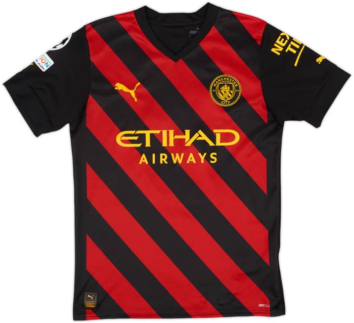 2022-23 Manchester City Away Shirt Haaland #9 - 7/10 - (S)
