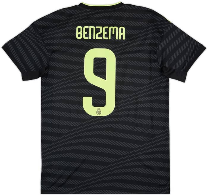 2022-23 Real Madrid Third Shirt Benzema #9 - 10/10 - (M)