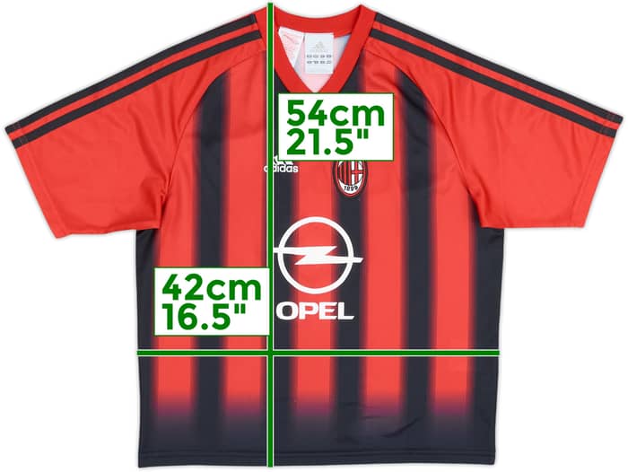 Camiseta de local del AC Milan 2004-05 - 9/10 - (Niños S.)