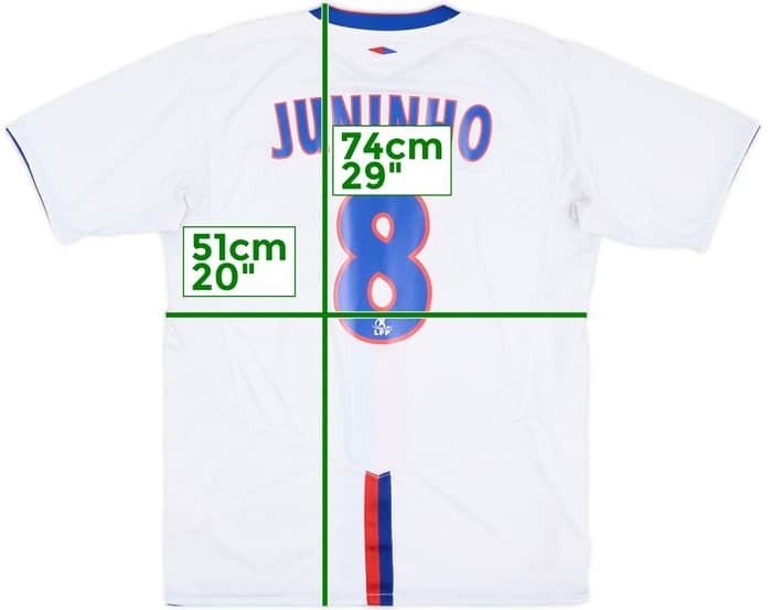 2004-05 Lyon Home Shirt Juninho #8 - 7/10 - (L)