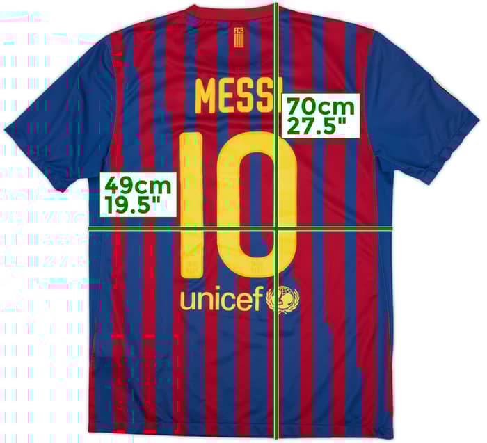 2011-12 Barcelona Local Camiseta Messi #10 - 7/10 - (M)
